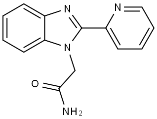 2-(2-(pyridin-2-yl)-1H-benzo[d]imidazol-1-yl)acetamide Structure