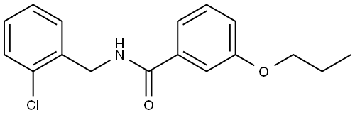 N-[(2-Chlorophenyl)methyl]-3-propoxybenzamide,940215-99-6,结构式