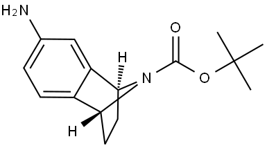 Naphthalen-1,4-imine-9-carboxylic acid, 6-amino-1,2,3,4-tetrahydro-, 1,1-dimethylethyl ester, (1R,4S)- Structure