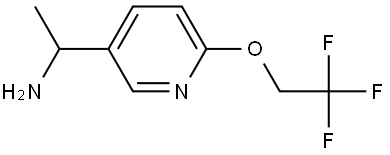 3-Pyridinemethanamine, α-methyl-6-(2,2,2-trifluoroethoxy)- Structure