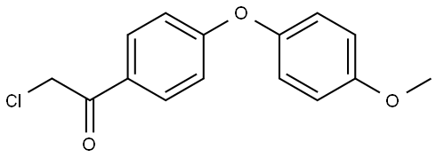 Ethanone, 2-chloro-1-[4-(4-methoxyphenoxy)phenyl]- Structure