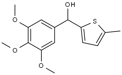 (5-methylthiophen-2-yl)(3,4,5-trimethoxyphenyl)methanol Structure