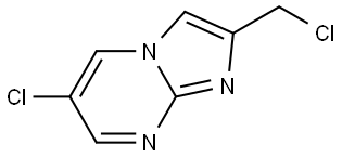 6-chloro-2-(chloromethyl)imidazo[1,2-a]pyrimidine 结构式