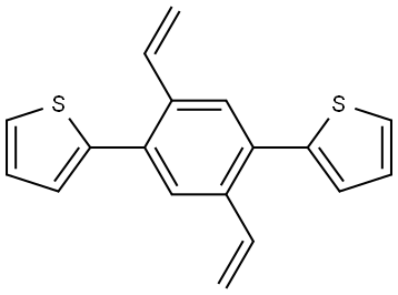 2,2'-(2,5-divinyl-1,4-phenylene)dithiophene 结构式