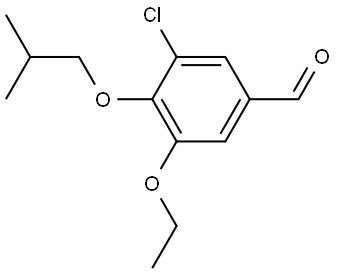 3-Chloro-5-ethoxy-4-(2-methylpropoxy)benzaldehyde 结构式