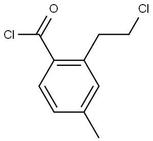 Benzoyl chloride, 2-(2-chloroethyl)-4-methyl-|2-(2-氯乙基)-4-甲基苯甲酰氯