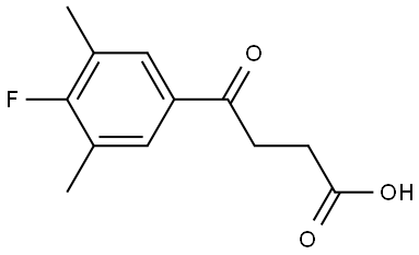 4-Fluoro-3,5-dimethyl-γ-oxobenzenebutanoic acid 结构式