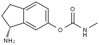 (3R)-3-amino-2,3-dihydro-1H-inden-5-yl N-methylcarbamate Structure