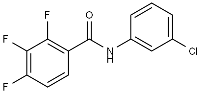 N-(3-Chlorophenyl)-2,3,4-trifluorobenzamide Struktur