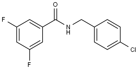 N-[(4-Chlorophenyl)methyl]-3,5-difluorobenzamide 结构式