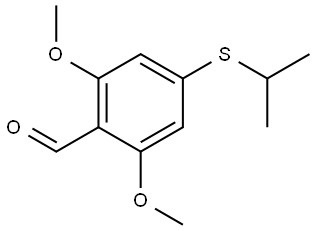 2,6-Dimethoxy-4-[(1-methylethyl)thio]benzaldehyde 结构式