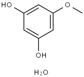 5-Methoxy-3-hydroxy-phenol hydrate 化学構造式