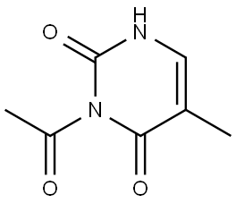 3-乙酰基胸腺嘧啶 结构式
