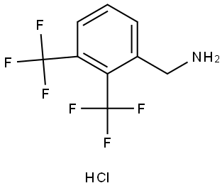 (2,3-bis(trifluoromethyl)phenyl)methanamine hydrochloride Structure