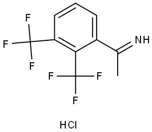 1-(2,3-bis(trifluoromethyl)phenyl)ethan-1-imine hydrochloride Struktur
