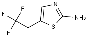 2-Thiazolamine, 5-(2,2,2-trifluoroethyl)- Struktur