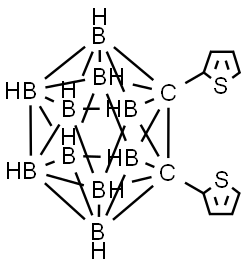 1,2-(2,2′-dithiophenyl)-o-carborane Structure