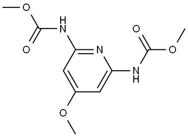 2,6-Pyridinedicarbamic acid, 4-methoxy-, dimethyl ester Structure