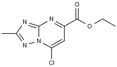 ethyl 7-chloro-2-methyl-[1,2,4]triazolo[1,5-a]pyrimidine-5-carboxylate Structure