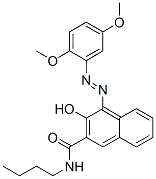 N-丁基-4-[(2,5-二甲氧基苯基)偶氮]-3-羟基萘-2-甲酰胺 结构式