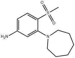 3-(HEXAMETHYLENIMIN-1-YL)-4-METHYLSULFONYLANILINE Structure