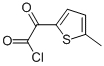 2-Thiopheneacetyl chloride, 5-methyl-alpha-oxo- (9CI) Struktur