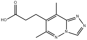 3-(6,8-Dimethyl-[1,2,4]triazolo[4,3-b]pyridazin-7-yl)-propionic acid Structure