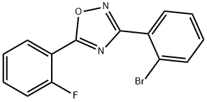 3-(2-Bromophenyl)-5-(2-fluorophenyl)-1,2,4-oxadiazole Structure