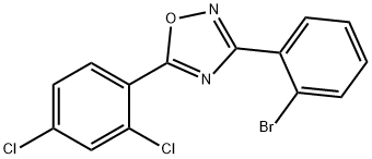 3-(2-BROMOPHENYL)-5-(2,4-DICHLOROPHENYL)-1,2,4-OXADIAZOLE,1000339-26-3,结构式