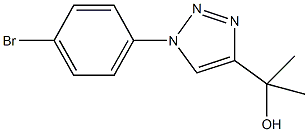 2-(1-(4-BroMophenyl)-1H-1,2,3-triazol-4-yl)propan-2-ol Structure