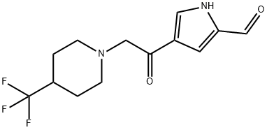 4-{2-[4-(trifluoromethyl)piperidino]acetyl}-1H-pyrrole-2-carbaldehyde Structure