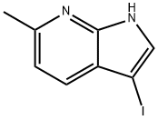3-碘-6-甲基-1H-吡咯并[2,3-B]吡啶,1000340-29-3,结构式