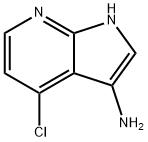 4-クロロ-1H-ピロロ[2,3-B]ピリジン-3-アミン 化学構造式