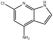 6-氯-1H-吡咯并[2,3-B]吡啶-4-胺, 1000340-80-6, 结构式