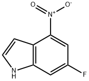 1H-Indole, 6-fluoro-4-nitro- Struktur