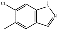 6-CHLORO-5-METHYL-1H-INDAZOLE Struktur