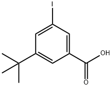 3-(TERT-ブチル)-5-ヨード安息香酸 化学構造式