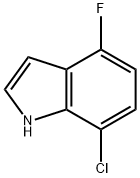 7-氯-4-氟-1H-吲哚 结构式