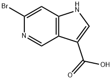 6-BROMO-5-AZAINDOLE-3-CARBOXYLIC ACID 化学構造式