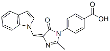4-[(4E)-4-(indol-1-ylmethylidene)-2-methyl-5-oxo-imidazol-1-yl]benzoic acid Struktur