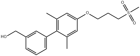 (2',6'-diMethyl-4'-(3-(Methylsulfonyl)propoxy)biphenyl-3-yl)Methanol Struktur
