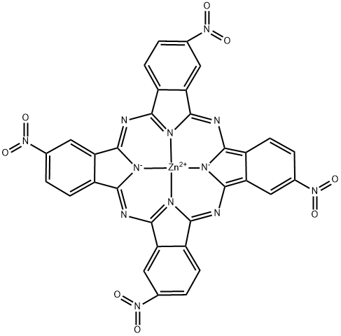 四硝基酞青锌,100043-01-4,结构式