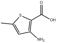5-甲基-3-氨基噻吩-2-羧酸, 100047-53-8, 结构式