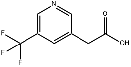 (5-Trifluoromethyl-pyridin-3-yl)-acetic acid Structure