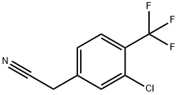 3-Chloro-4-(trifluoromethyl)phenylacetonitrile Structure