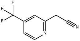 2-PYRIDINEACETONITRILE, 4-(TRIFLUOROMETHYL)- 化学構造式