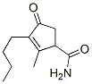 2-Cyclopentene-1-carboxamide,  3-butyl-2-methyl-4-oxo- 化学構造式