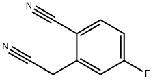 2-氰基-5-氟苯乙腈, 1000540-75-9, 结构式