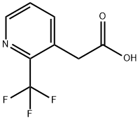 2-三氟甲基吡啶-3-乙酸 结构式
