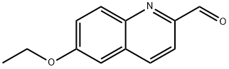 2-Quinolinecarboxaldehyde,6-ethoxy-(9CI) 化学構造式